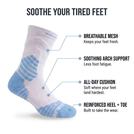 Twelve - Cushioned Crew Socks