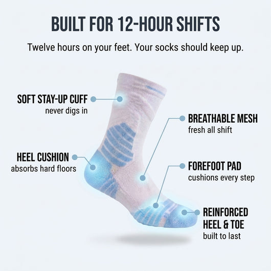 Twelve - Cushioned Crew Socks
